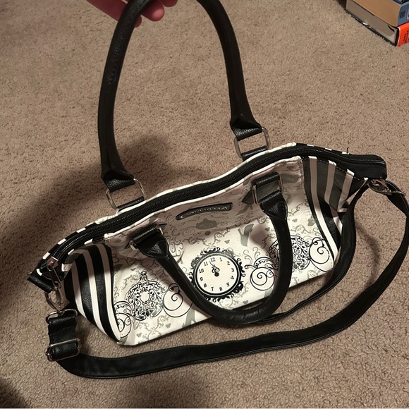Disney Cinderella 2015 Black and White Handbag Purse - Picture 4 of 10